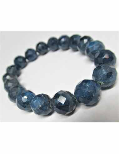 Apatite bleue 10MM facettees bracelet