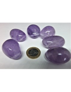 Yoni Oeuf amethyste perce 35 a 38mm 2