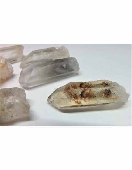 Pointe quartz fantome, quartz inclusions