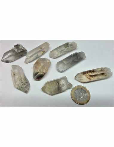 Pointe quartz fantome, quartz inclusions