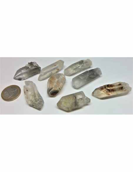 Pointe quartz fantome, quartz inclusions
