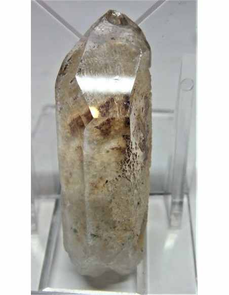Pointe quartz fantome, quartz inclusions