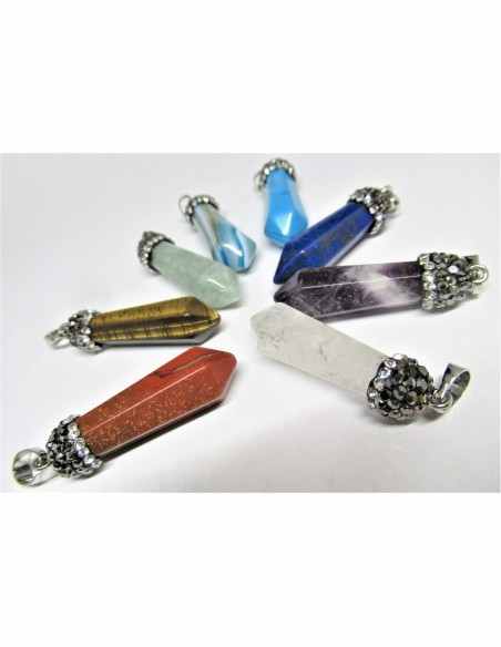 Pendentif pointe pierre