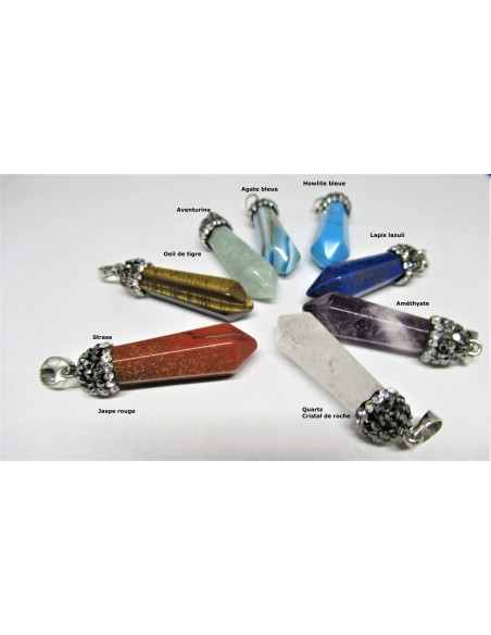 Pendentif pointe pierre