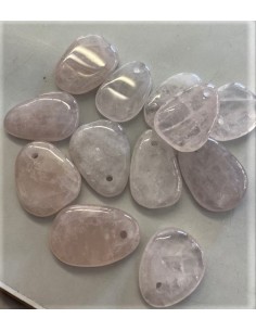 Pendentif quartz rose 35 à 40mm 2