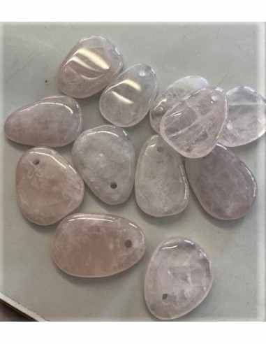 Pendentif quartz rose 35 à 40mm