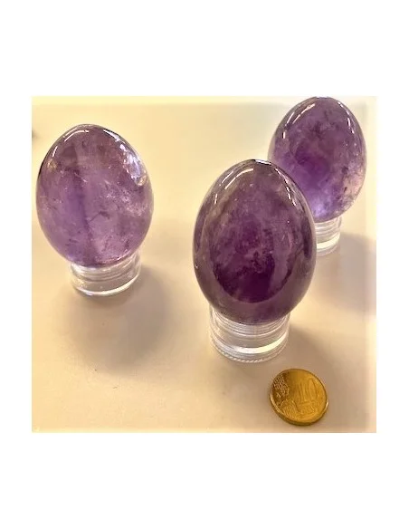 Oeuf amethyste 55 a 57mm