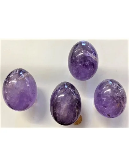 Oeuf amethyste 55 a 57mm