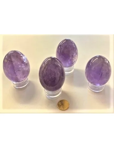 Oeuf amethyste 55 a 57mm
