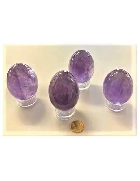 Oeuf amethyste 55 a 57mm