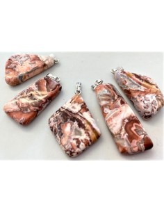 Agate crazy lace pendentif 25 a 35mm 2