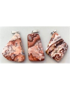 Agate crazy lace pendentif 25 a 35mm