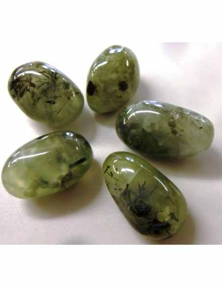 Phrénite polis percé pendentif Phrénite polis percé pendentif