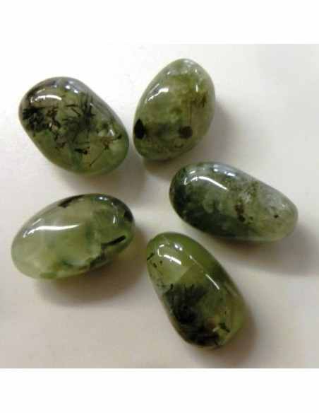 Phrénite polis percé pendentif Phrénite polis percé pendentif