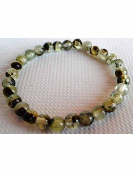 Aegyrine, phrénite bracelet 6mm