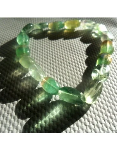 Fluorite jaune en bracelet