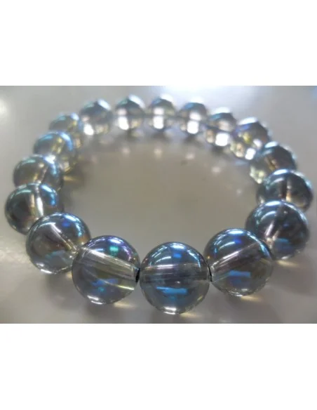 Aqua aura en bracelet