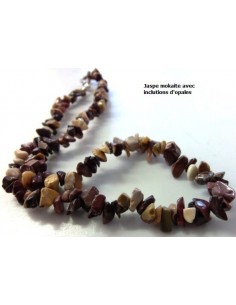 Collier en pierres naturelles baroque