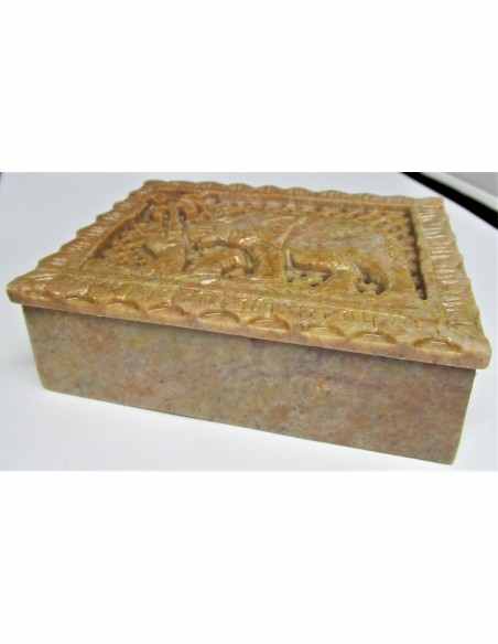 Boite steatite Elephant