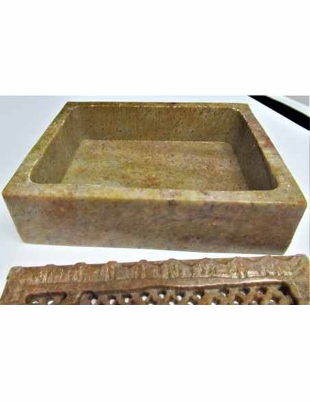 Boite steatite Elephant