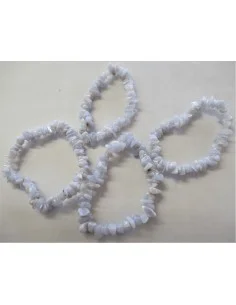Bracelet calcedoine bleue baroque