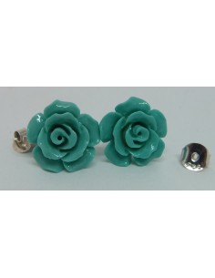 Boucles d'oreilles turquoise argent