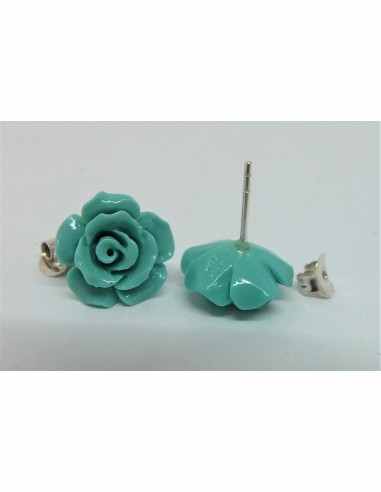 Boucles d'oreilles turquoise argent