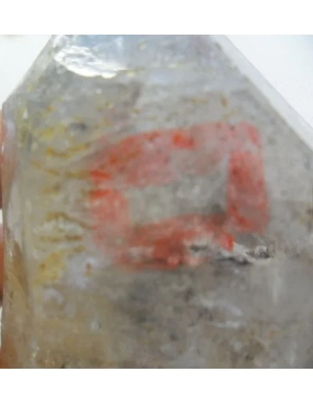 Quartz sceptre bipointé avec goutte d'eau Quartz sceptre bipointé avec goutte d'eau