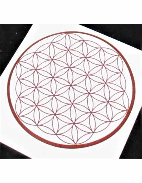 Fleur de vie chakra de la gorge autocollant