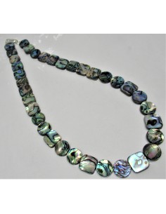 Collier Nacre opalisee carrees et rondes 2