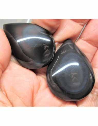 Obsidienne Oeil celeste cabochon