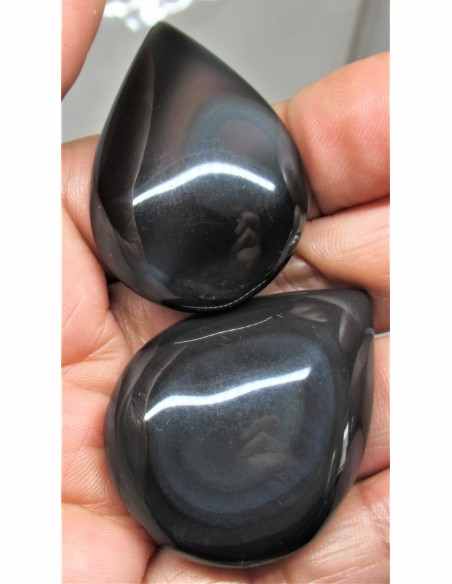 Obsidienne Oeil celeste cabochon Obsidienne Oeil celeste cabochon
