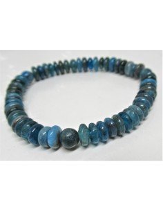 Apatite bleue 6mm boutons bracelet 2