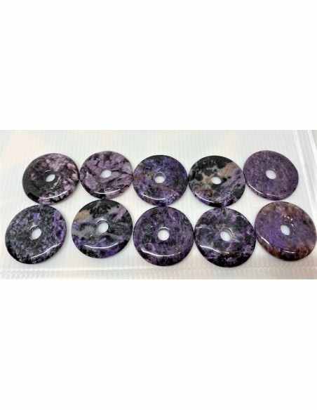 PI chinois - donuts Charoïte pendentif