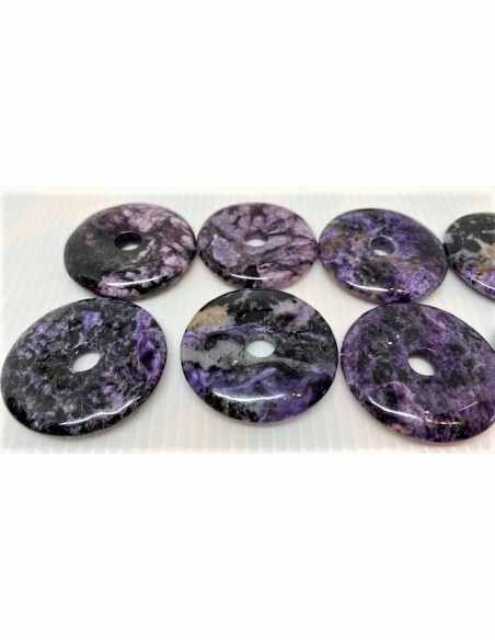 PI chinois - donuts Charoïte pendentif