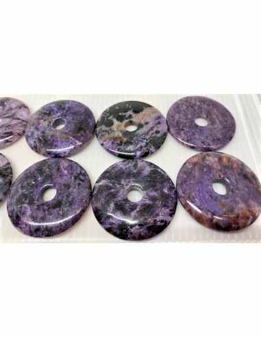 PI chinois - donuts Charoïte pendentif