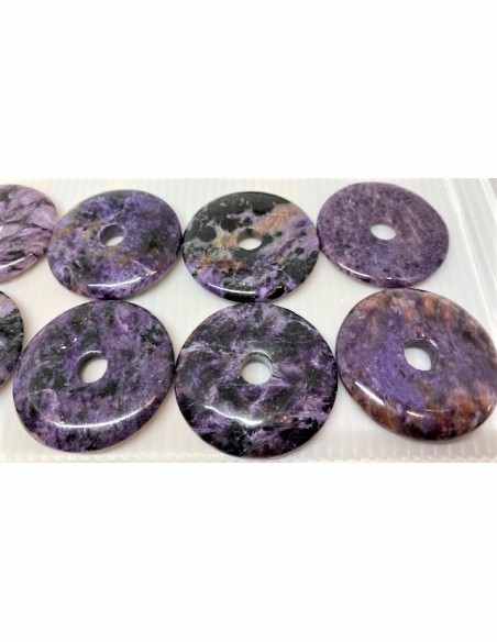 PI chinois - donuts Charoïte pendentif