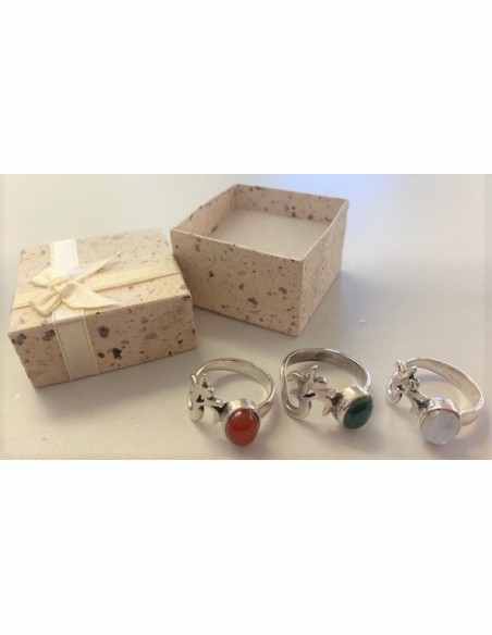 Bague OM argent malachite Bague OM argent malachite