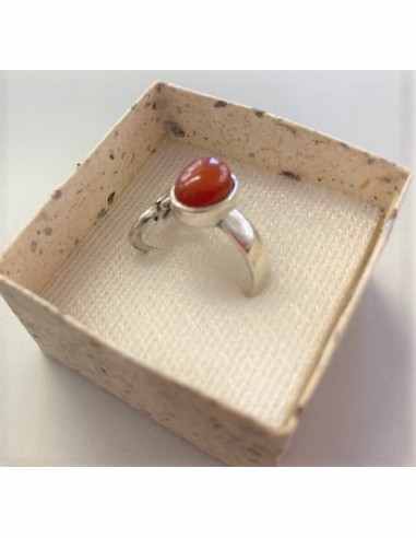 Bague OM argent malachite