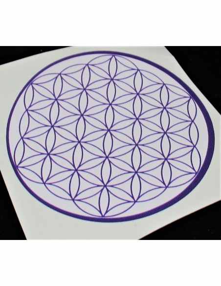 Fleur de vie chakra couronne autocollant