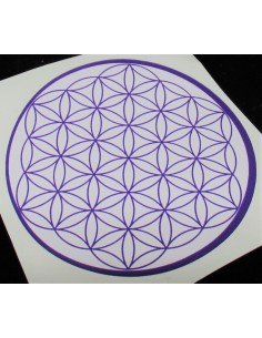 Fleur de vie chakra couronne autocollant 2