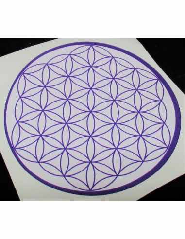 Fleur de vie chakra couronne autocollant