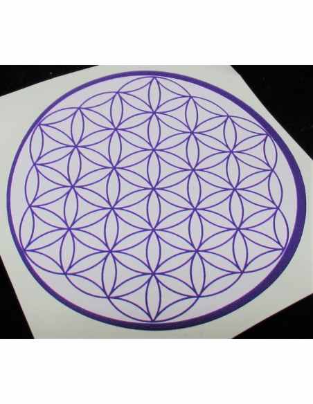 Fleur de vie chakra couronne autocollant