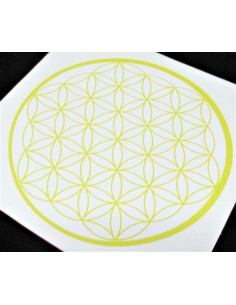 Fleur de vie chakra plexus solaire autocollant 2