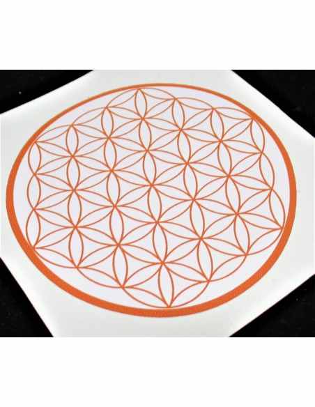 Fleur de vie chakra sacre autocollant