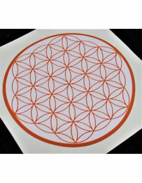 Fleur de vie chakra sacre autocollant