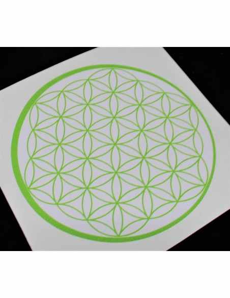 Fleur de vie chakra du coeur autocollant