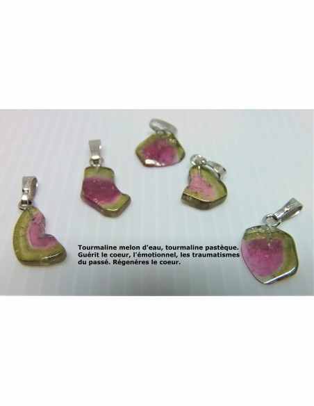 Tourmaline Melon d'eau pendentif Magnifique!!! Tourmaline Melon d'eau pendentif Magnifique!!!