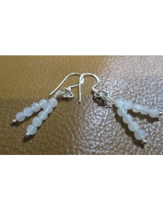 Pierre de lune Boucles argent 2