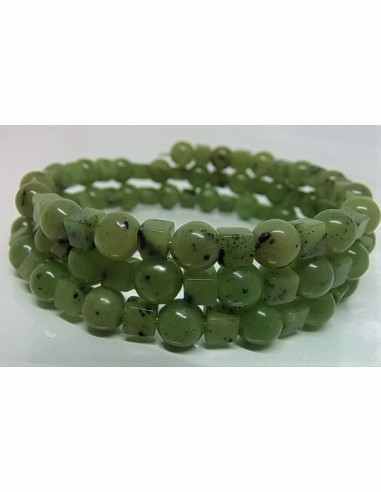 Bracelet jade 6mm et 5mm multiple